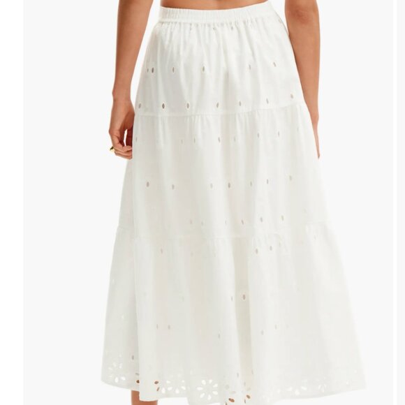 Desigual Fal Vicenza Eyelet Midi Skirt - Picture 4 of 4